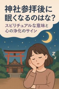 神社参拝後眠いスピリチュアル