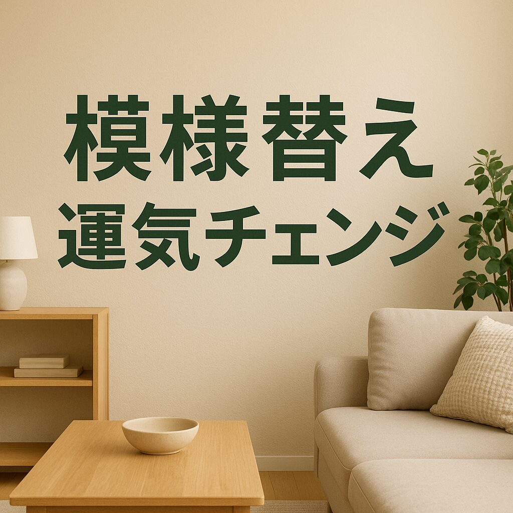模様替え 運気改善 狭い部屋