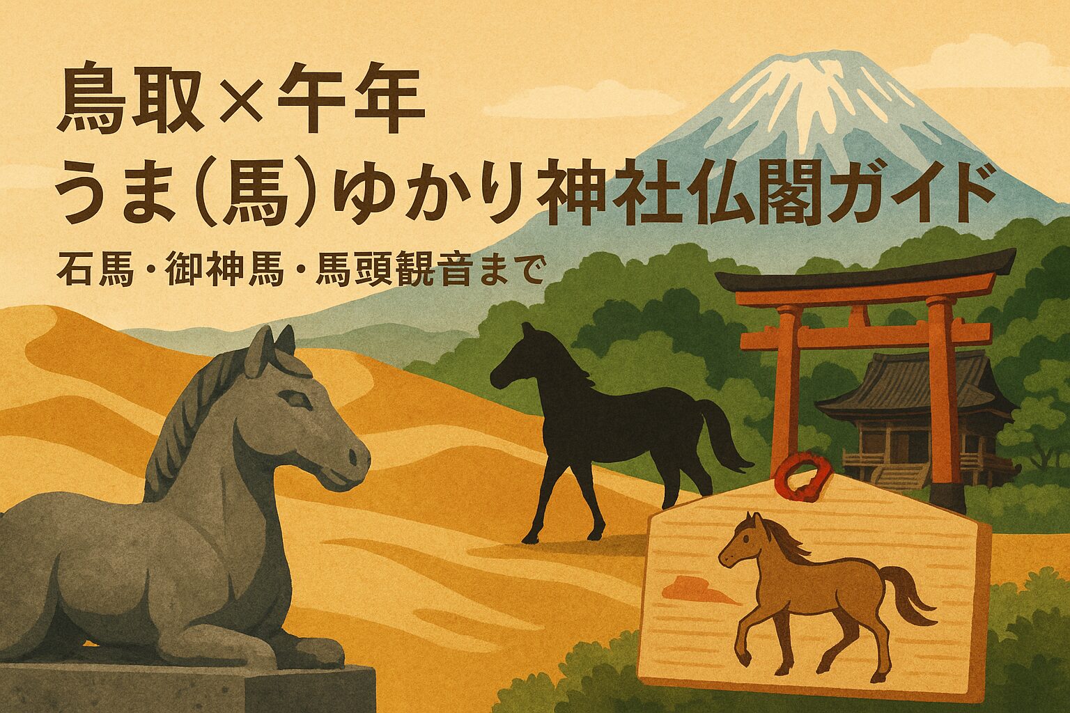 鳥取 馬 午年 うま