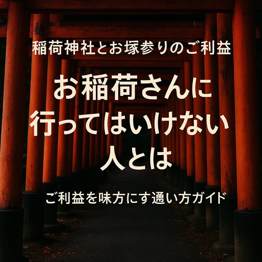稲荷神社 行ってはいけない 行ってはいけない人 ご利益