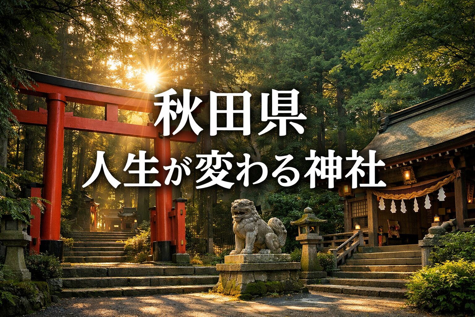 秋田　人生が変わる神社