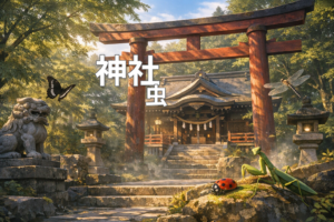神社 虫